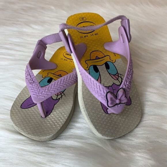 Havaianas Disney Daisy Duck Sling Back Sandals Size 6 - Picture 1 of 7